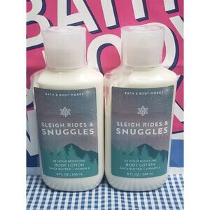 BBW Sleigh Rides & Snuggles Daily Nourishing Body Lotion 24 Hour Moisture 2 Pack